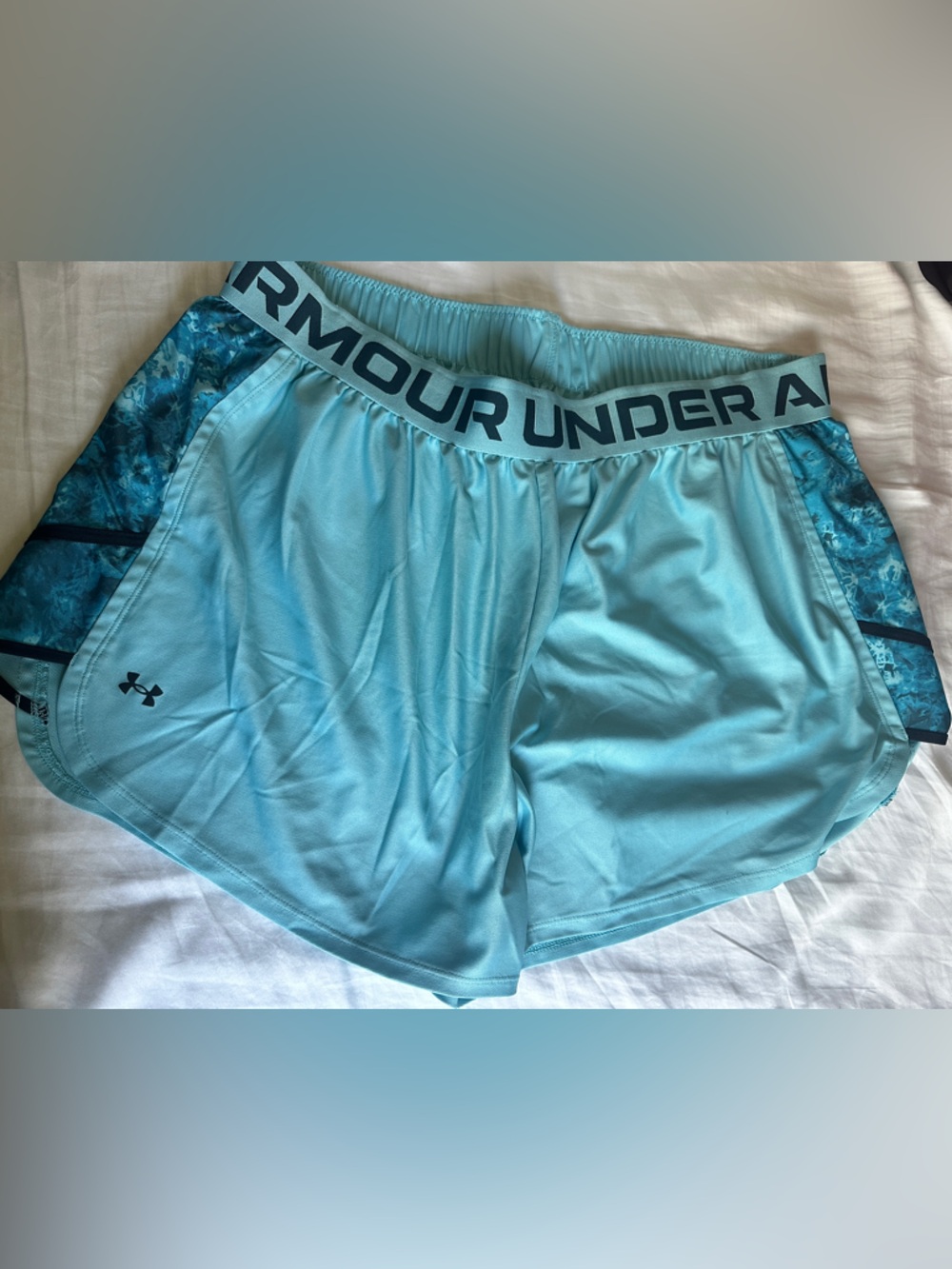 Under Armour Aqua Blue Women's Athletic Shorts